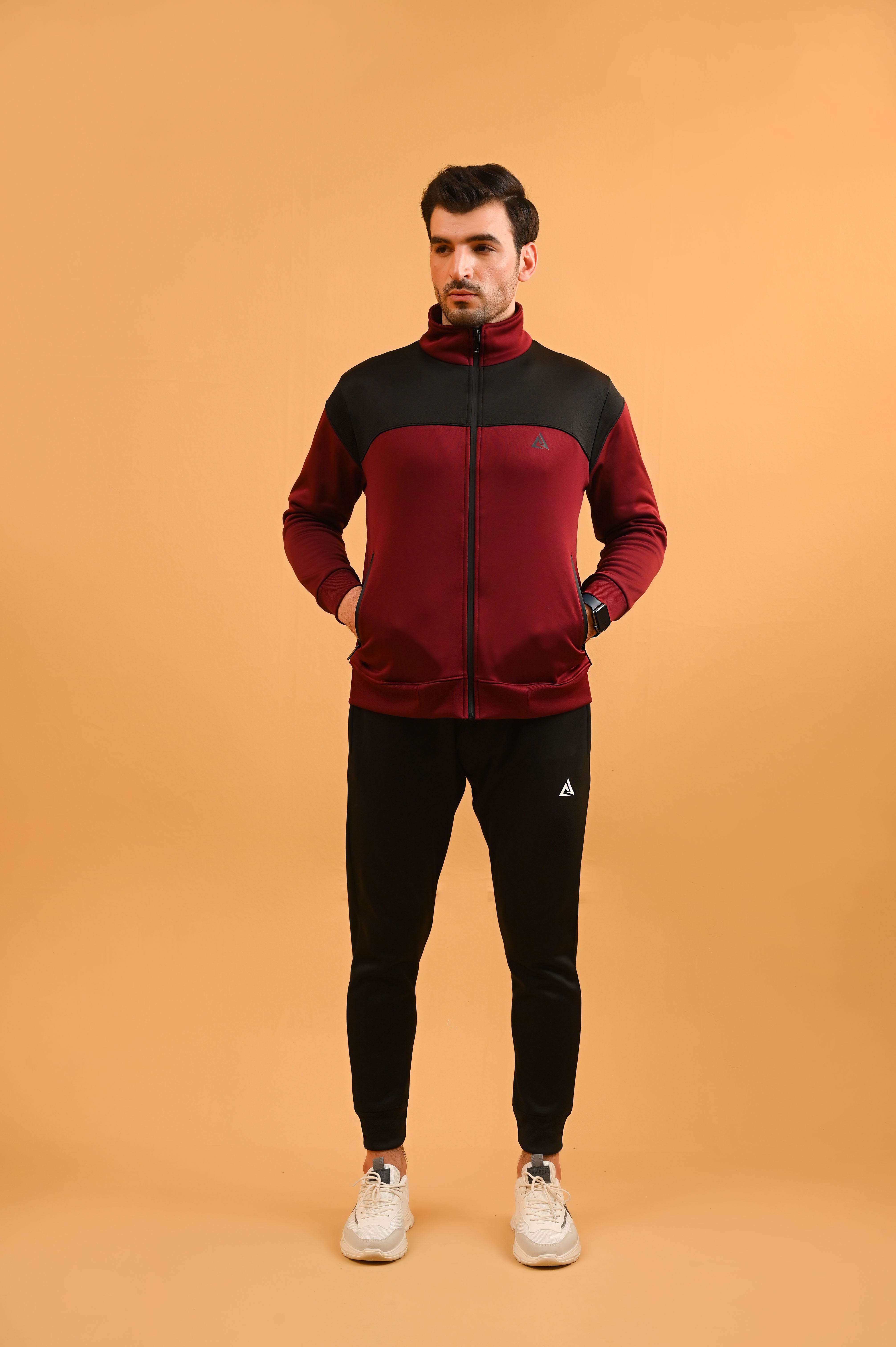 Fleece Athletic Zipper Tracksuit